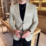 男士韩版修身西服时尚休闲提花西装外套DX62-P148，男装西服套装，星座1606-1