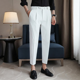 商务休闲时尚百搭腰带卡扣九分西裤XK002-P60，男装西裤，星座1606-1