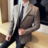 阳离子人丝时尚休闲西服韩版修身西装外套DX41-P155，男装西服套装，星座1606-1