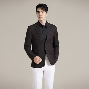 韩版修身西服千鸟格时尚休闲西装外套DX46-P148图片
