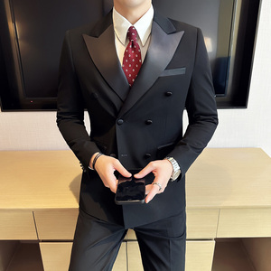 结婚礼服西装套装双排扣两件套8805-P210图片
