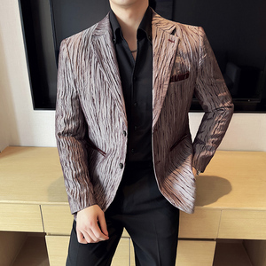 阳离子人丝时尚休闲西服韩版修身西装外套DX41-P155，男装西服套装，星座1606-1