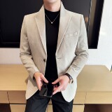 新中式立领时尚休闲西装外套男士韩版修身西服DX65-P148，男装西服套装，星座1606-1