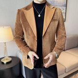 雪尼尔拼皮时尚潮流西服撞色拼接西装外套DX2419-P148，男装西服套装，星座1606-1