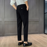 弹力松紧腰围时尚百搭商务休闲毛呢西裤XK010-P68，男装西裤，星座1606-1