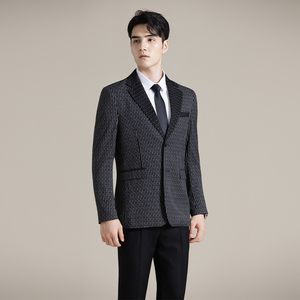 韩版修身西服时尚休闲撞色西装外套DX52-P148图片
