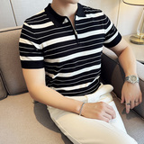 夏季男士PLO衫针织衫拉链上衣1232-P58，男装针织衫/毛衣，星座1606-1