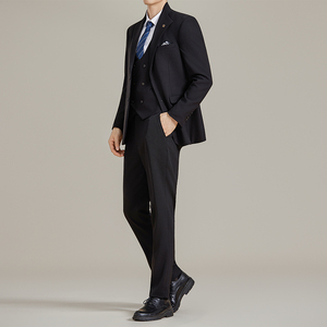 男士立领商务休闲西服韩版修身竹节纹西装套装2528-P285图片