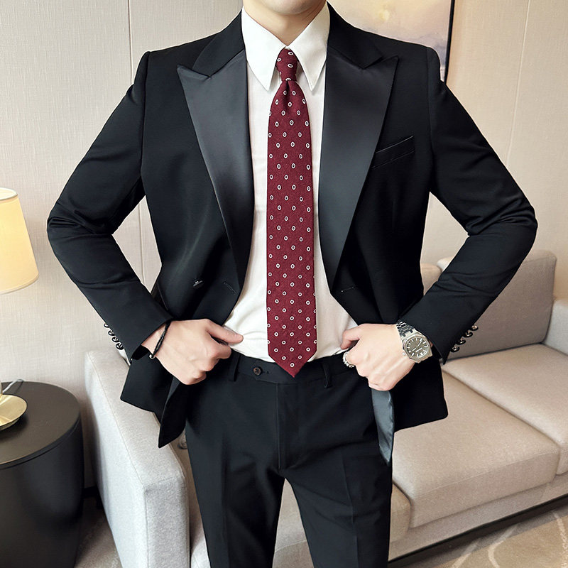 结婚礼服西装套装一粒双排扣两件套8806-P210,男装西服套装,星座1606-1