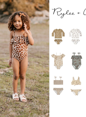 现货 rylee and cru 23ss RC 春夏女童夏日清凉吊带泳衣泳裤 套装