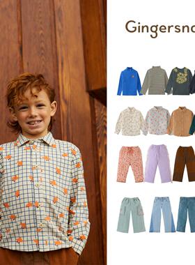 现货 24AW Gingersnaps 秋冬新款儿童欧美时尚T恤上衣裤子