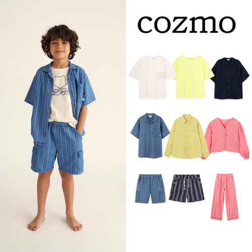 现货 西班牙 COZMO 25ss 春夏舒适时尚百搭短袖衬衣裤子套装