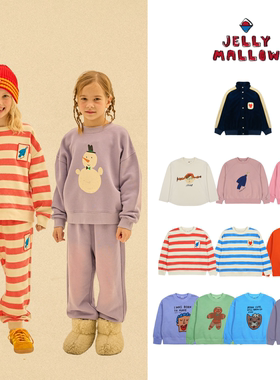 现货 Jelly Mallow 24aw 儿童印花保暖舒适 卫衣 外套