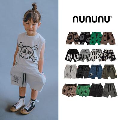 现货NUNUNU男童潮流短裤