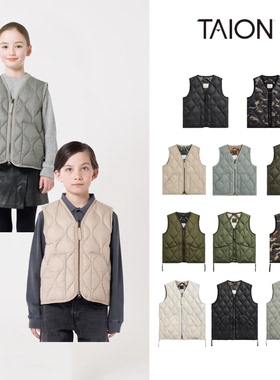 现货 日本 Taion 25W 秋冬儿童成人帅气山系保暖轻巧马甲羽绒服