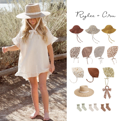 发饰袜子大宽檐帽宝宝系带帽子