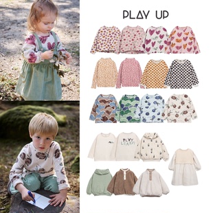 play 25AW 秋冬 现货 男女童印花有机棉T恤卫衣长裤 葡萄牙