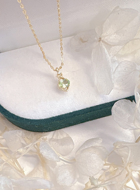 日系轻奢新品透雕花环设计项链