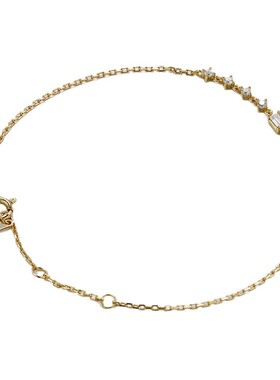 轻奢小众锆石枝形吊灯925银手链