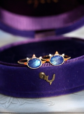 日系轻奢珠宝925纯银镀14K金戒指