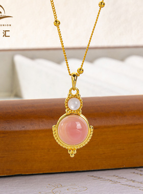 新款镀厚金镶嵌女王贝项链