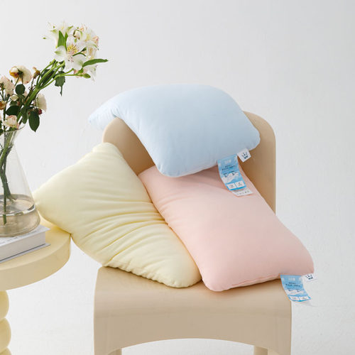 儿童A类贝贝柔糯感枕芯全棉针织棉Q弹无荧光婴幼儿枕头30*50