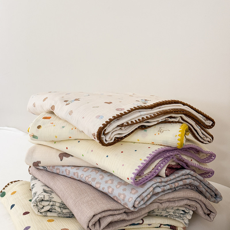 A类全棉皱皱纱纯棉夏被空调被可机洗单人薄被四层盖毯儿童被子,床上用品,化纤被,淘宝优惠券,粉丝福利购,淘宝优惠卷