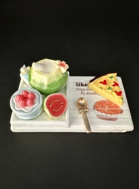 【手作食玩小世界】潮玩diy树脂粘土手作仿真食玩摆件成品