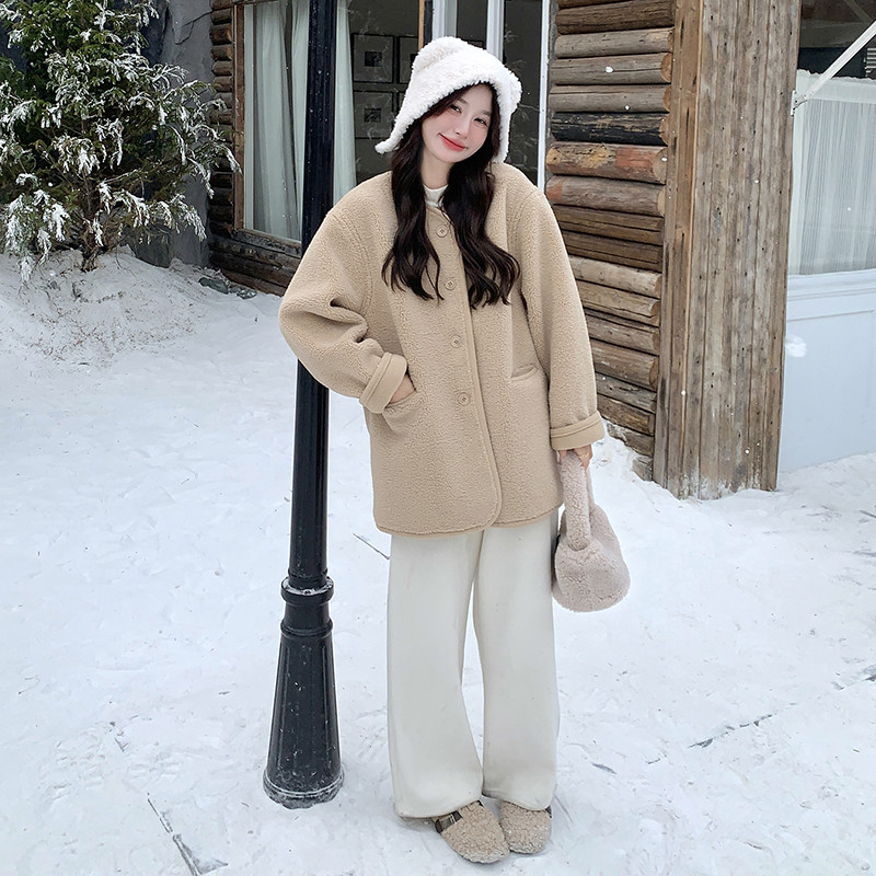 冬装新款加厚羊羔毛外套XW8048P215K328,女装短外套,浙宝171