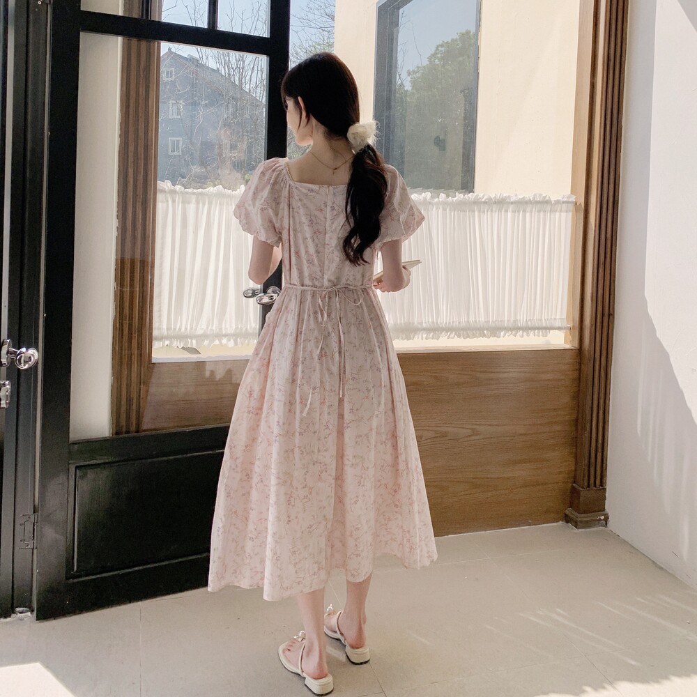 现货26年夏装新款碎花中长款连衣裙XW1067P145K218,女装连衣裙,浙宝171