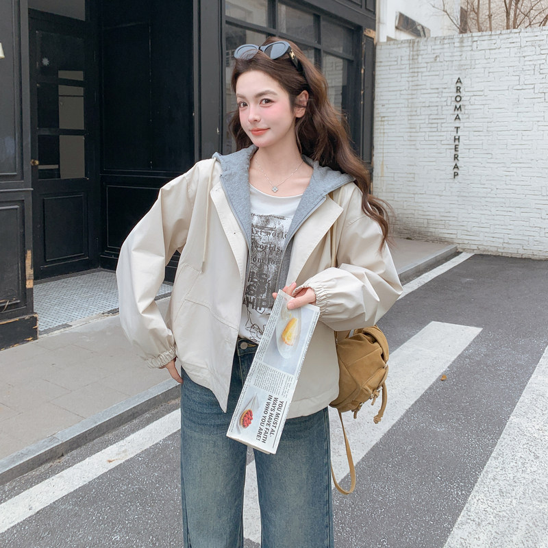 现货2026年春装新款假两件风衣外套XW9810P165K268,女装短外套,浙宝171