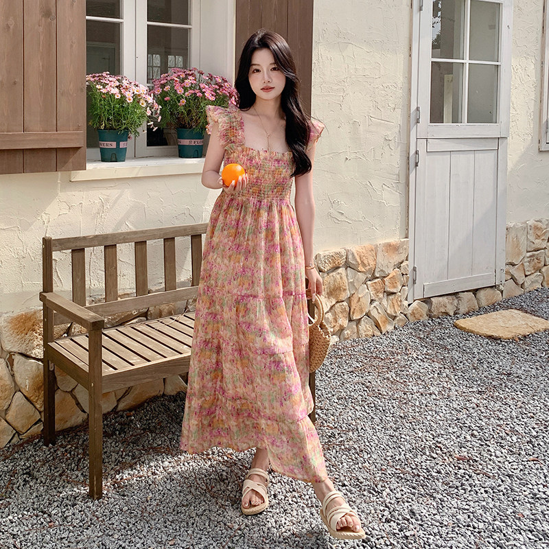 现货2026年夏装新款碎花连衣裙XW6941P115K178,女装连衣裙,浙宝171