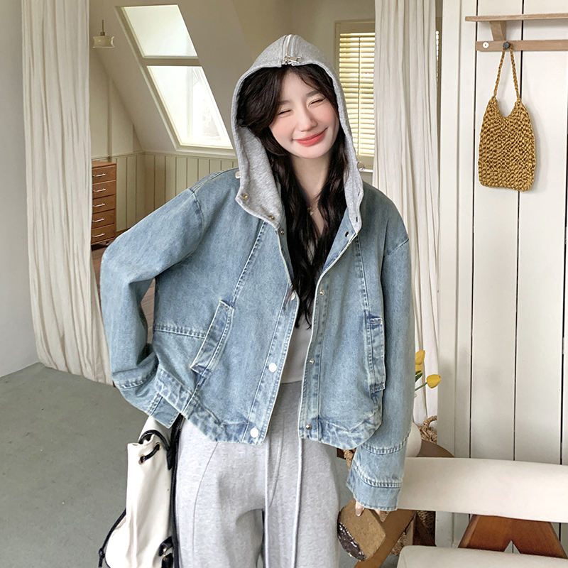 现货25年秋装新款牛仔外套XW1026P215K328，女装短外套，浙宝171