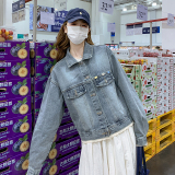 现货25年秋装新款牛仔外套XW1017P145K218，女装短外套，浙宝171