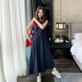 现货夏装新款牛仔背心长裙送挂件小包XW1056P165K248，女装连衣裙，浙宝171