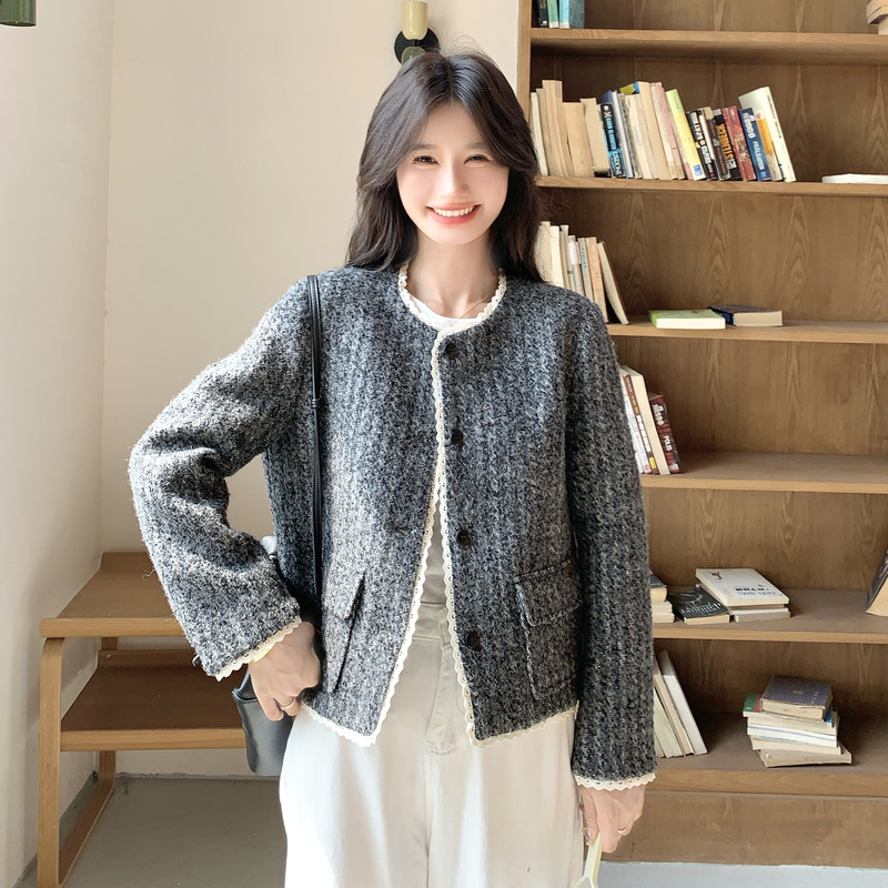 现货2026年秋装新款小香风外套XW3305P175K268,女装短外套,浙宝171