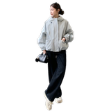 现货2026年春装新款蓝色风衣外套XW9809P165K268，女装短外套，浙宝171