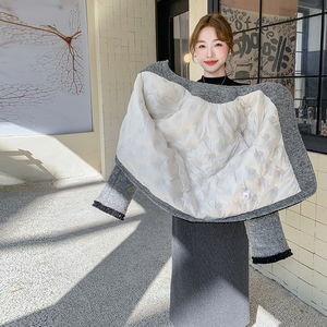 灰色小香风羽绒服外套女秋冬2025新款小个子今年流行爆款漂亮超火图片