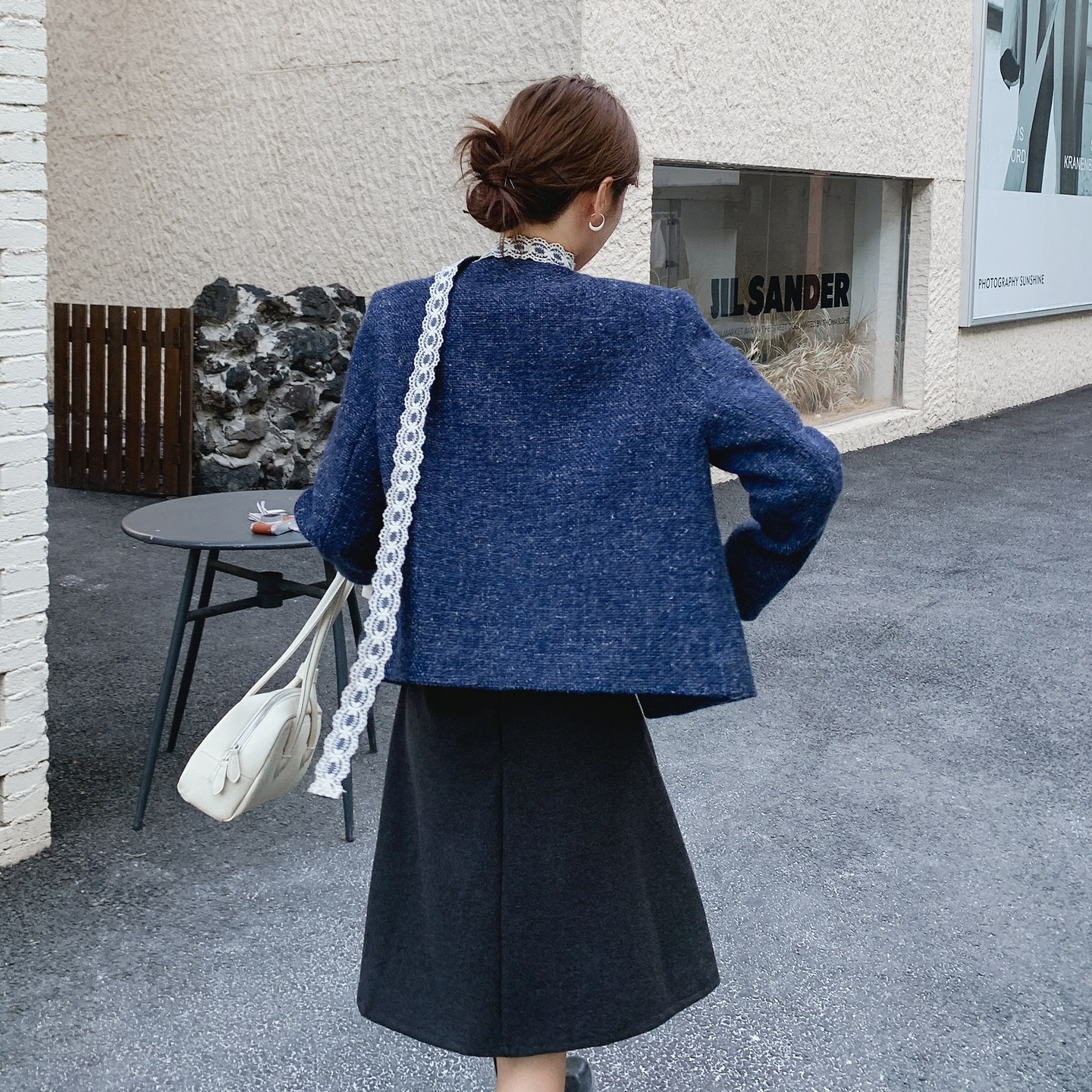 现货秋冬新款电光蓝羊毛小香外套XW3310P185K278,女装短外套,浙宝171