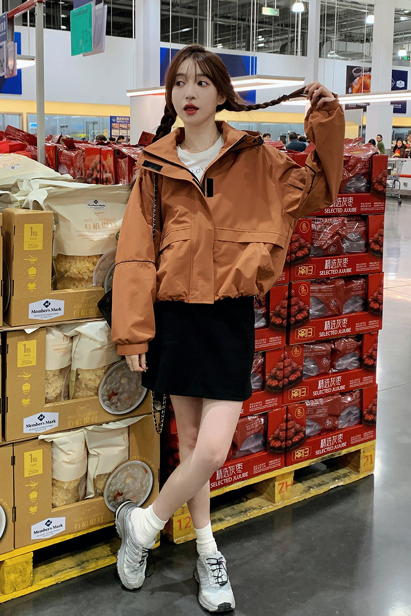 现货秋装新款三色冲锋衣外套XW6927P145控198,女装短外套,浙宝171