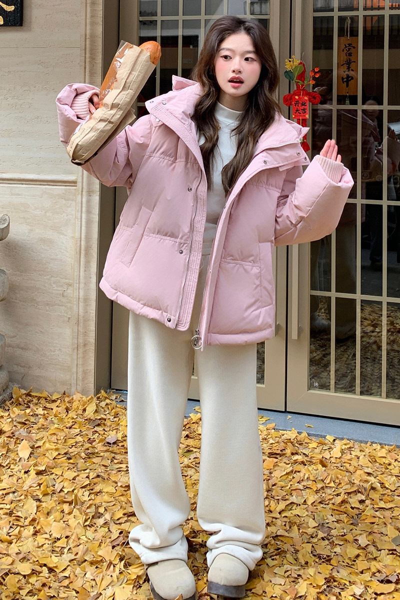 新年战衣粉色羽绒服外套90绒XW8086P295K468,女装羽绒服,浙宝171