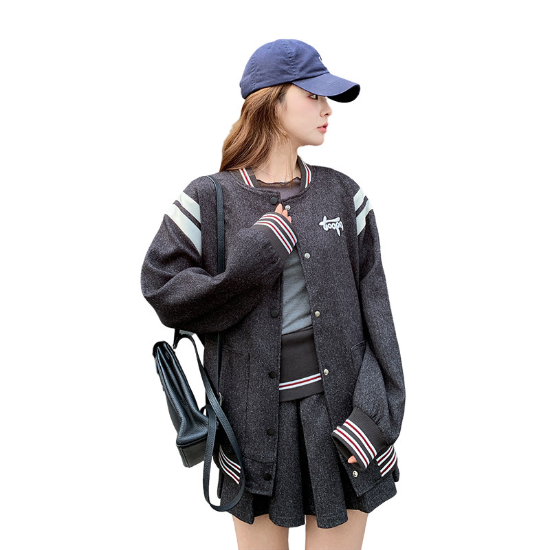 现货26年春装新款减龄学院风棒球服百褶裙套装XW1012P285K428,女装运动套装,浙宝171