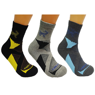 满六双包邮可混款外贸户外秋冬中筒速干袜底加厚登山运动徙步减震