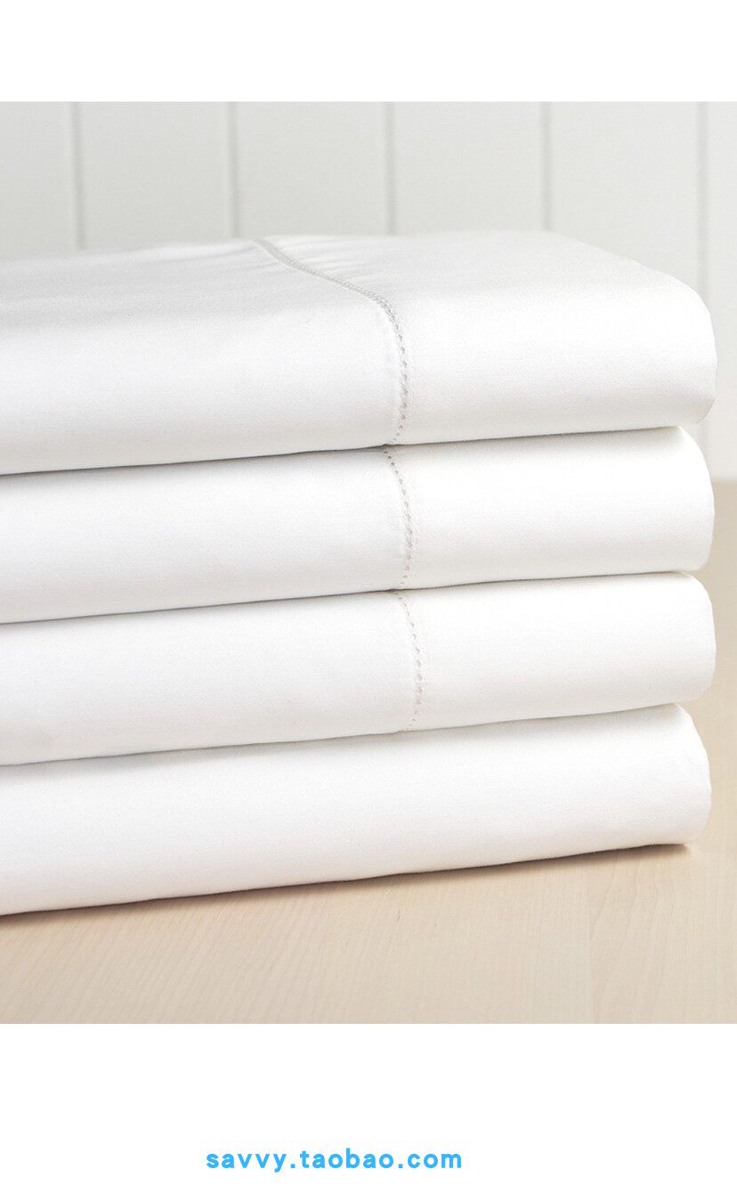 福利品 瑞士elite精奢床品 纯棉400高支 纯白 床单三件套