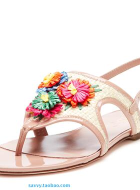 Red*Valen*tino意大利原产花朵凉鞋695美金