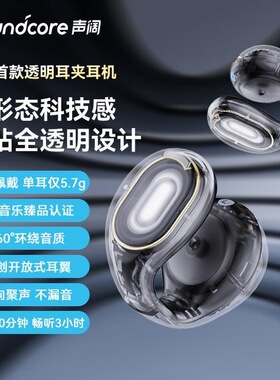 Soundcore声阔C30i太空舱开放式蓝牙耳机耳夹耳麦无线运动不入耳