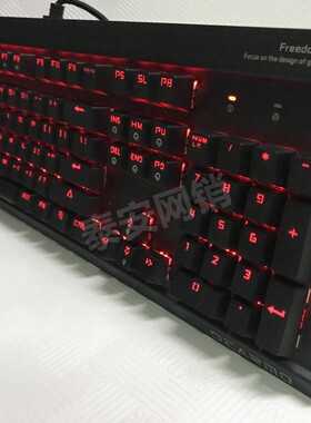 迪摩F5自由战士光感轴机械键盘游戏吃鸡网吧电竞USB LK光轴纯红光