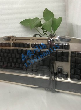 达尔优VX85 LK145薄膜悬浮游戏键盘多彩背光手托PS/2圆口静音防水