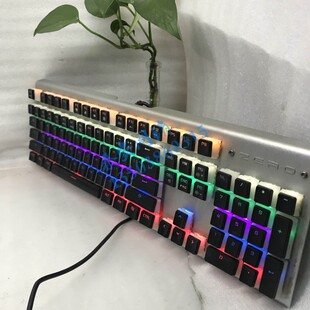 米徒机械键盘ZERO x60电竞游戏背光混彩光插拔青轴104键双色键帽