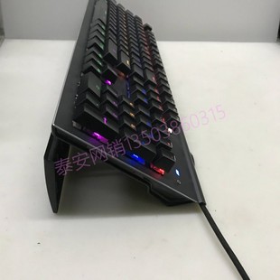 二手幽灵蝎 魔域战蝎YK-600极光机械键盘可插拔轴折叠手托混光USB